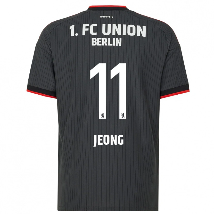 Danxen Uomo Maglia Woo-Yeong Jeong #11 Nero Bianco Rosso Kit Gara Away 2026/27 Maglietta
