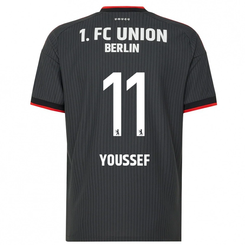 Danxen Uomo Maglia Nour Youssef #11 Nero Bianco Rosso Kit Gara Away 2026/27 Maglietta