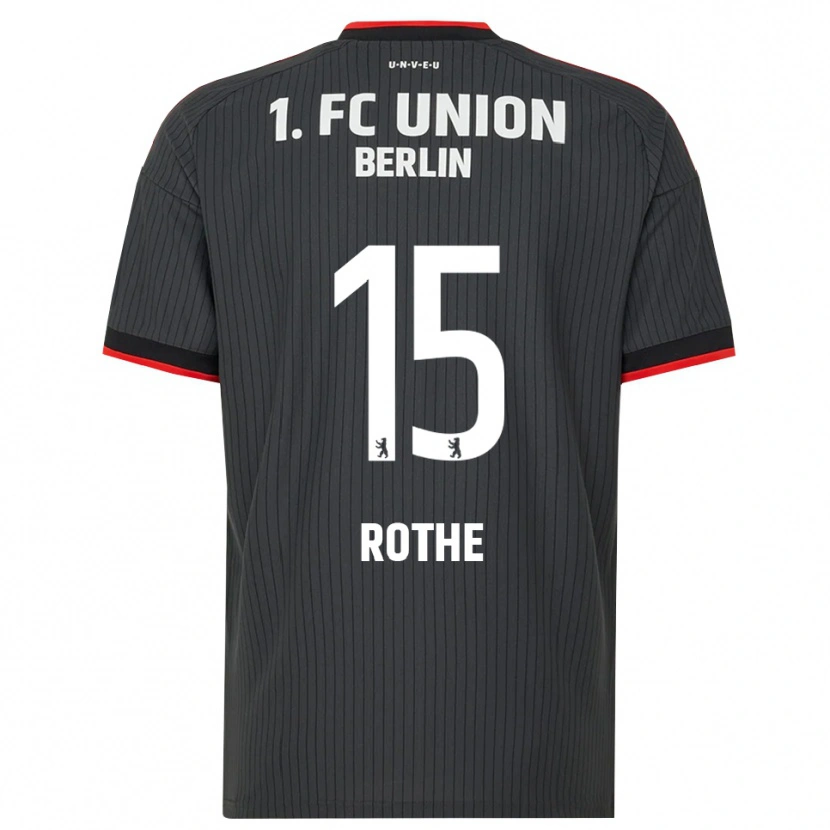 Danxen Uomo Maglia Tom Rothe #15 Nero Bianco Rosso Kit Gara Away 2026/27 Maglietta