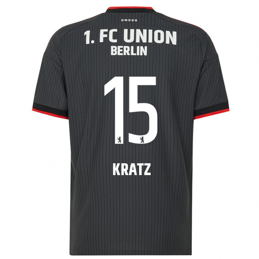 Danxen Uomo Maglia Hannah Kratz #15 Nero Bianco Rosso Kit Gara Away 2026/27 Maglietta