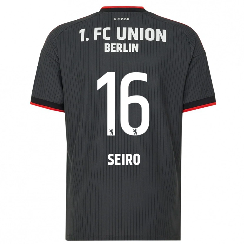 Danxen Uomo Maglia Elli Seiro #16 Nero Bianco Rosso Kit Gara Away 2026/27 Maglietta