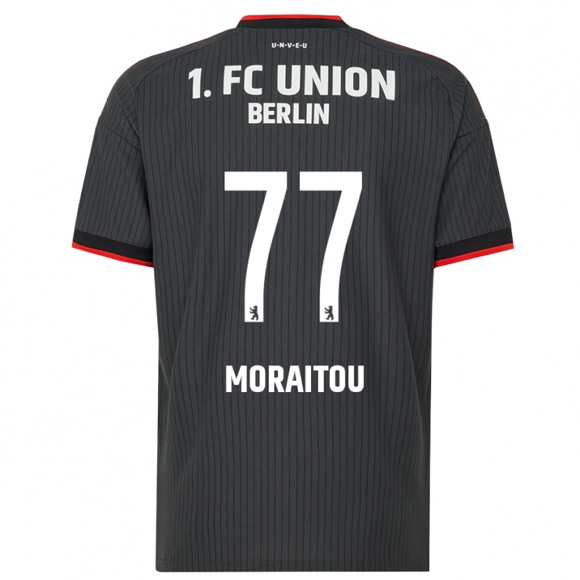 Danxen Uomo Maglia Athanasia Moraitou #77 Nero Bianco Rosso Kit Gara Away 2026/27 Maglietta