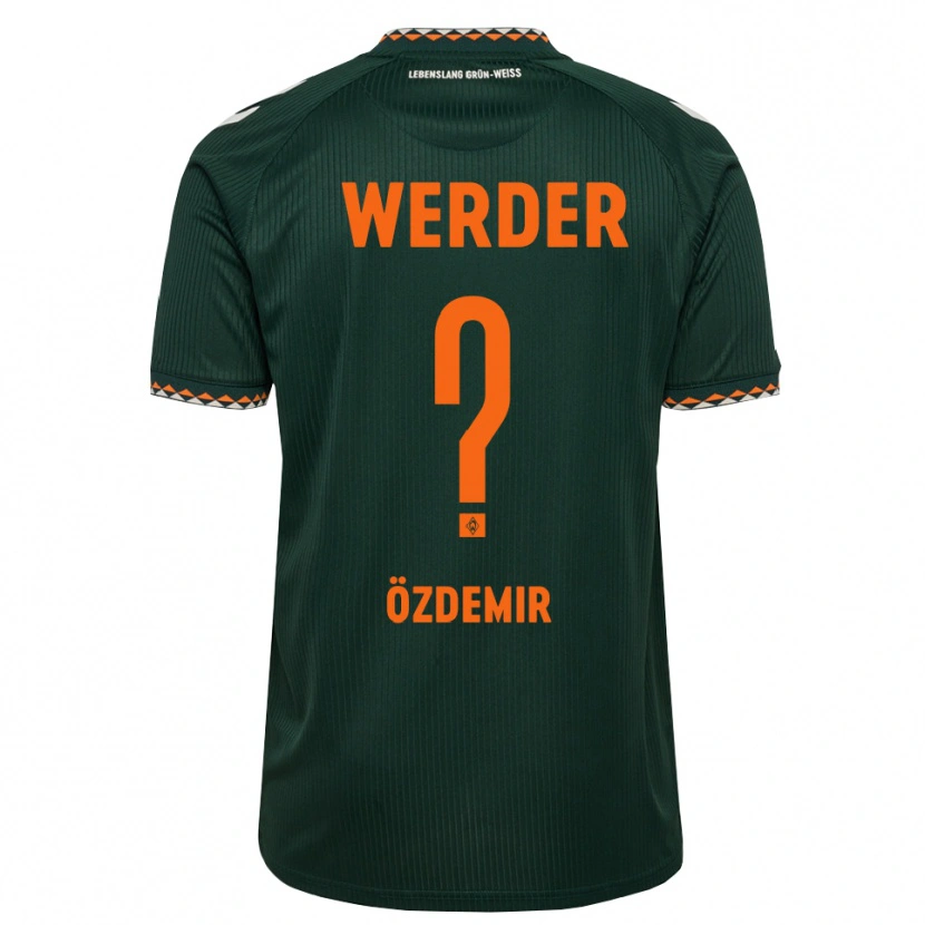 Danxen Uomo Maglia Sinem Özdemir #0 Verde Scuro Arancione Bianco Kit Gara Away 2026/27 Maglietta