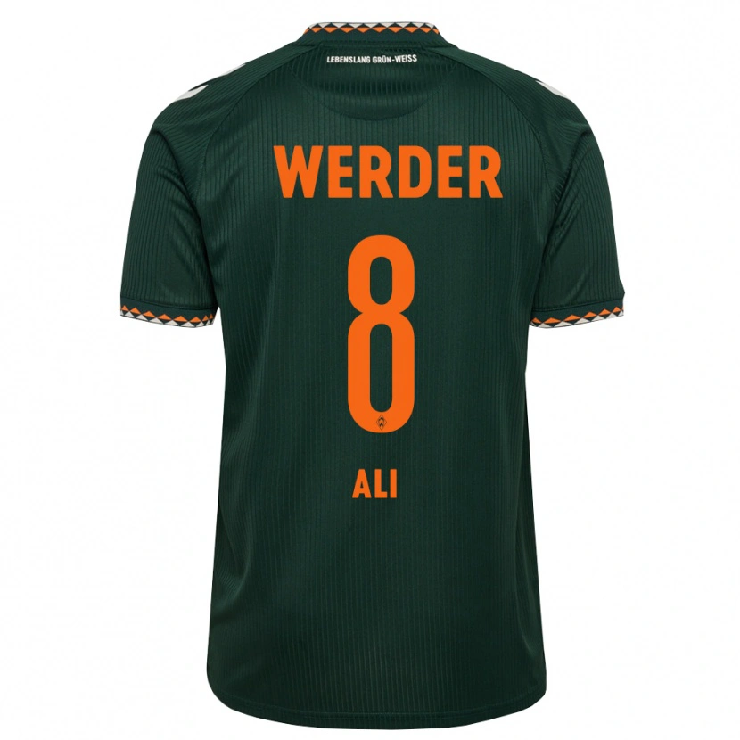 Danxen Uomo Maglia Rumat Ali #8 Verde Scuro Arancione Bianco Kit Gara Away 2026/27 Maglietta