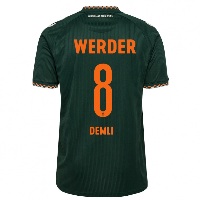 Danxen Uomo Maglia Barzan Demli #8 Verde Scuro Arancione Bianco Kit Gara Away 2026/27 Maglietta