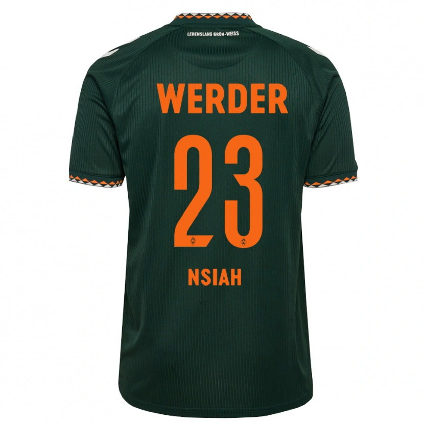 Danxen Uomo Maglia Menson Nsiah #23 Verde Scuro Arancione Bianco Kit Gara Away 2026/27 Maglietta