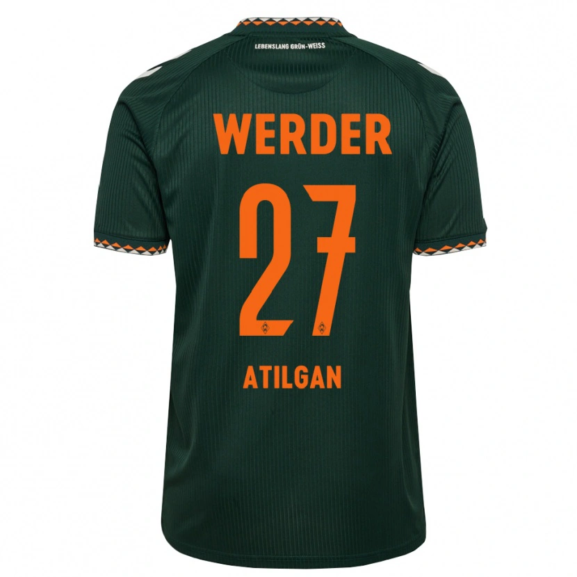 Danxen Uomo Maglia Ahmed Atilgan #27 Verde Scuro Arancione Bianco Kit Gara Away 2026/27 Maglietta