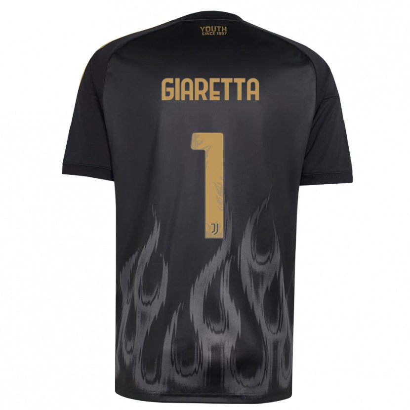 Danxen Uomo Maglia Emanuele Giaretta #1 Nero Marrone Kit Gara Third 2026/27 Maglietta
