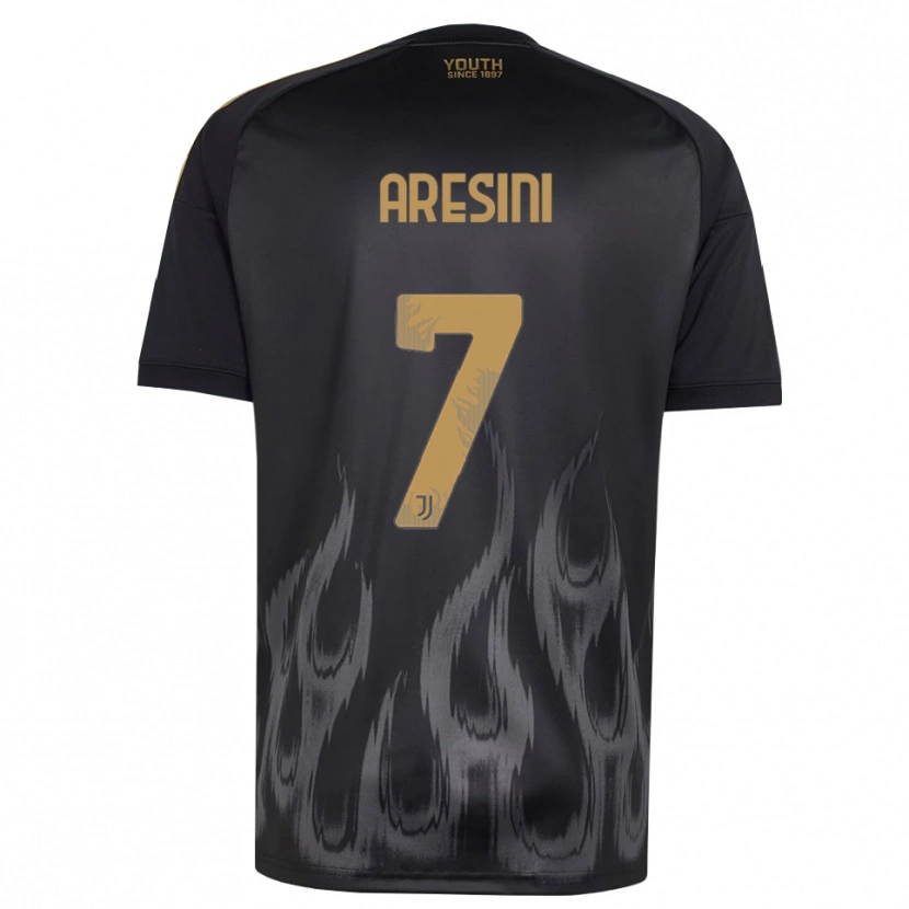 Danxen Uomo Maglia Raffaele Aresini #7 Nero Marrone Kit Gara Third 2026/27 Maglietta