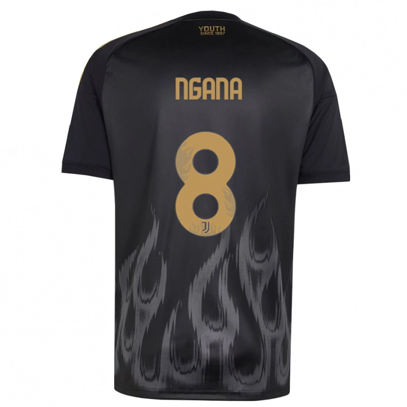 Danxen Uomo Maglia Valdes Ngana #8 Nero Marrone Kit Gara Third 2026/27 Maglietta