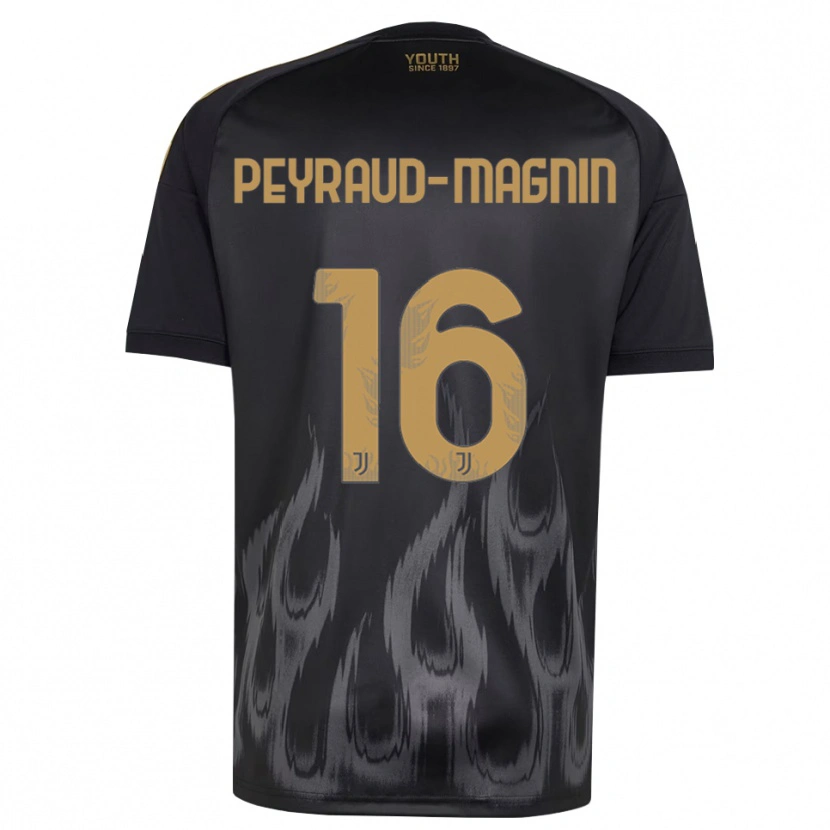 Danxen Uomo Maglia Pauline Peyraud-Magnin #16 Nero Marrone Kit Gara Third 2026/27 Maglietta