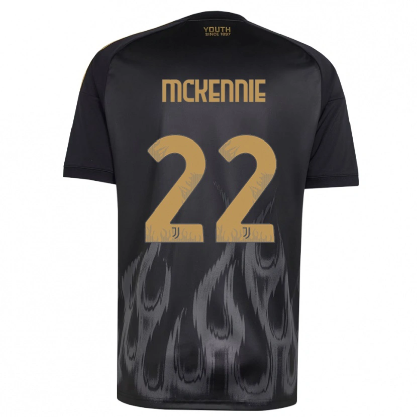 Danxen Uomo Maglia Weston Mckennie #22 Nero Marrone Kit Gara Third 2026/27 Maglietta