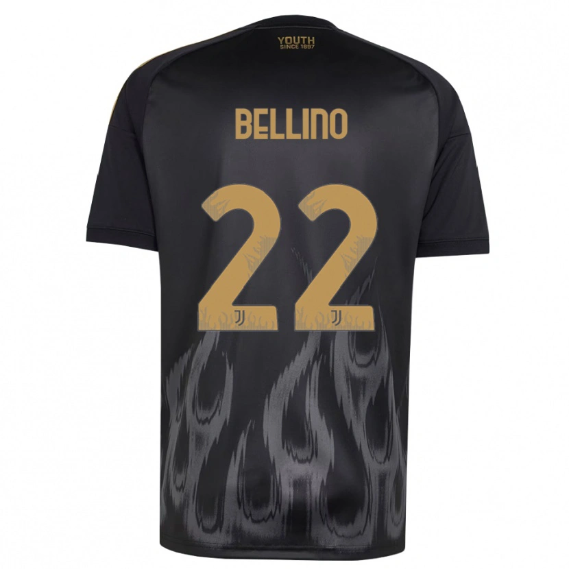 Danxen Uomo Maglia Filippo Bellino #22 Nero Marrone Kit Gara Third 2026/27 Maglietta