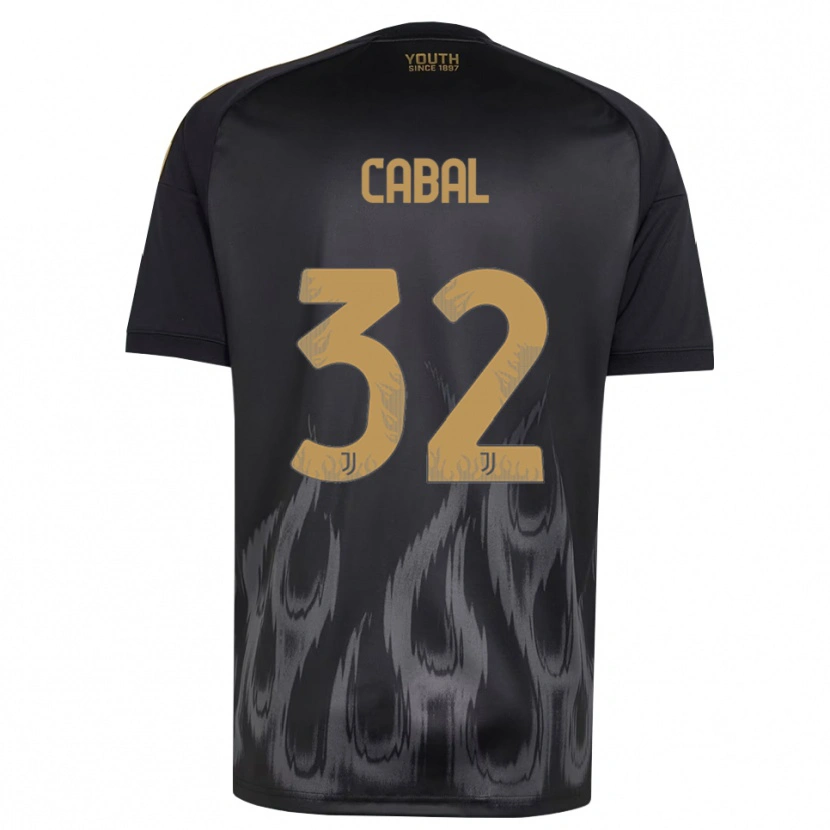 Danxen Uomo Maglia Juan Cabal #32 Nero Marrone Kit Gara Third 2026/27 Maglietta