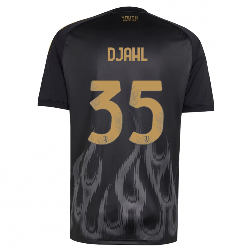 Danxen Uomo Maglia Rayan Djahl #35 Nero Marrone Kit Gara Third 2026/27 Maglietta