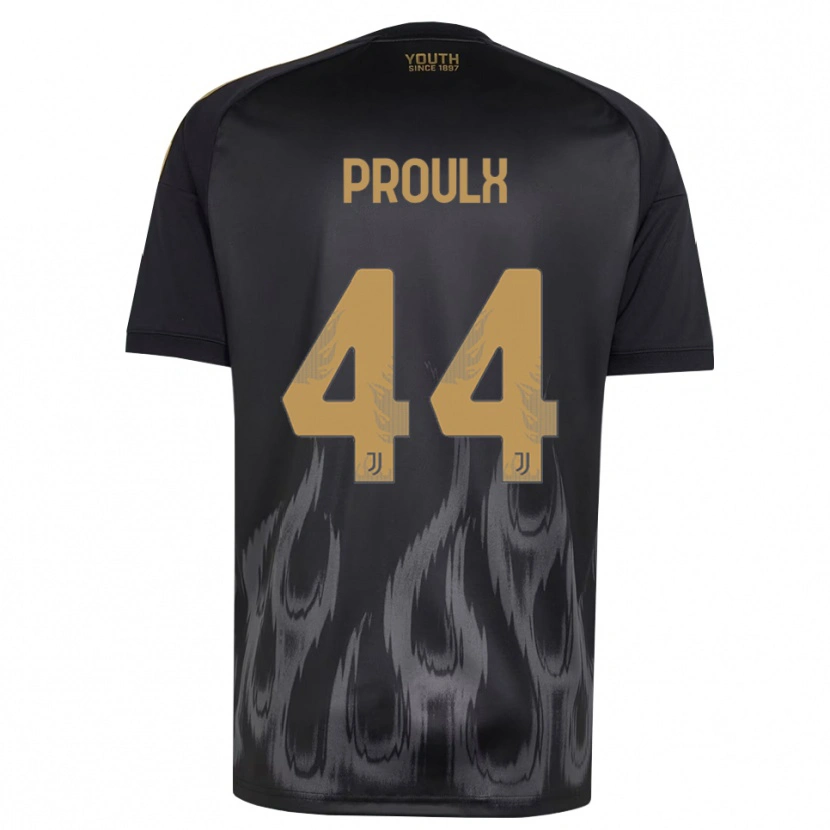 Danxen Uomo Maglia Lysianne Proulx #44 Nero Marrone Kit Gara Third 2026/27 Maglietta