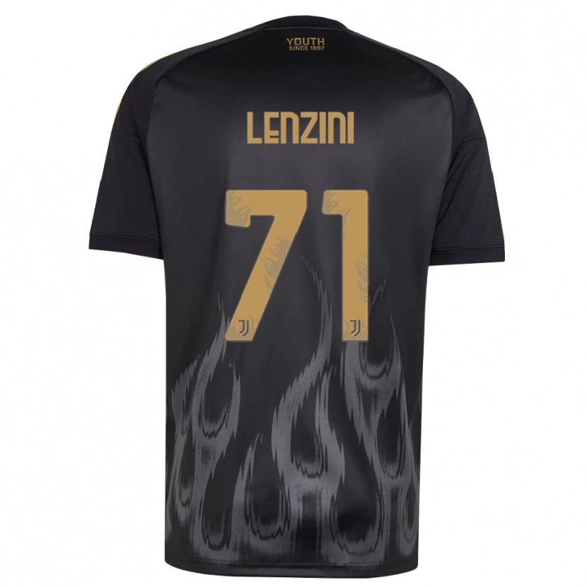 Danxen Uomo Maglia Martina Lenzini #71 Nero Marrone Kit Gara Third 2026/27 Maglietta