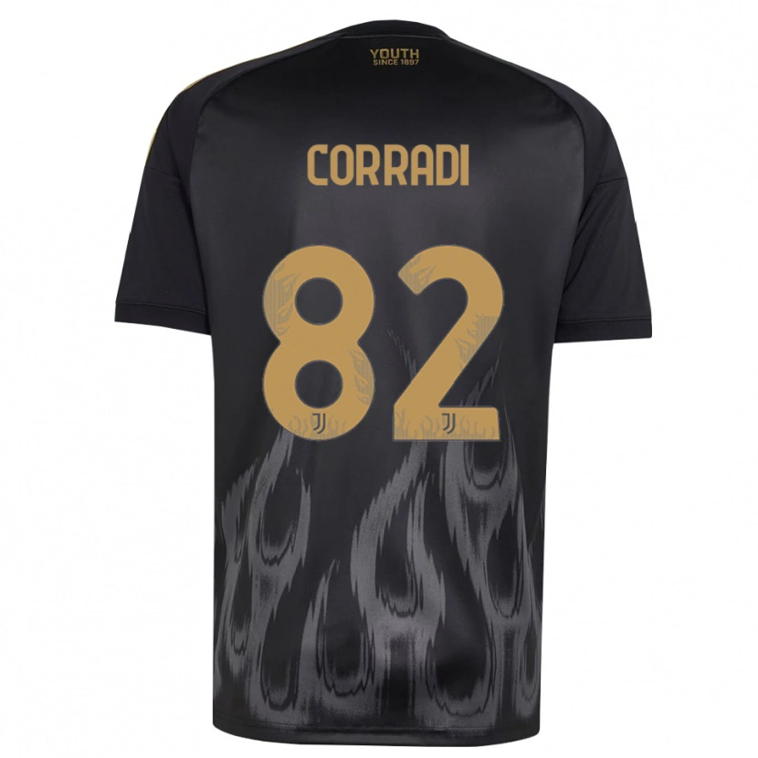 Danxen Uomo Maglia Christian Corradi #82 Nero Marrone Kit Gara Third 2026/27 Maglietta