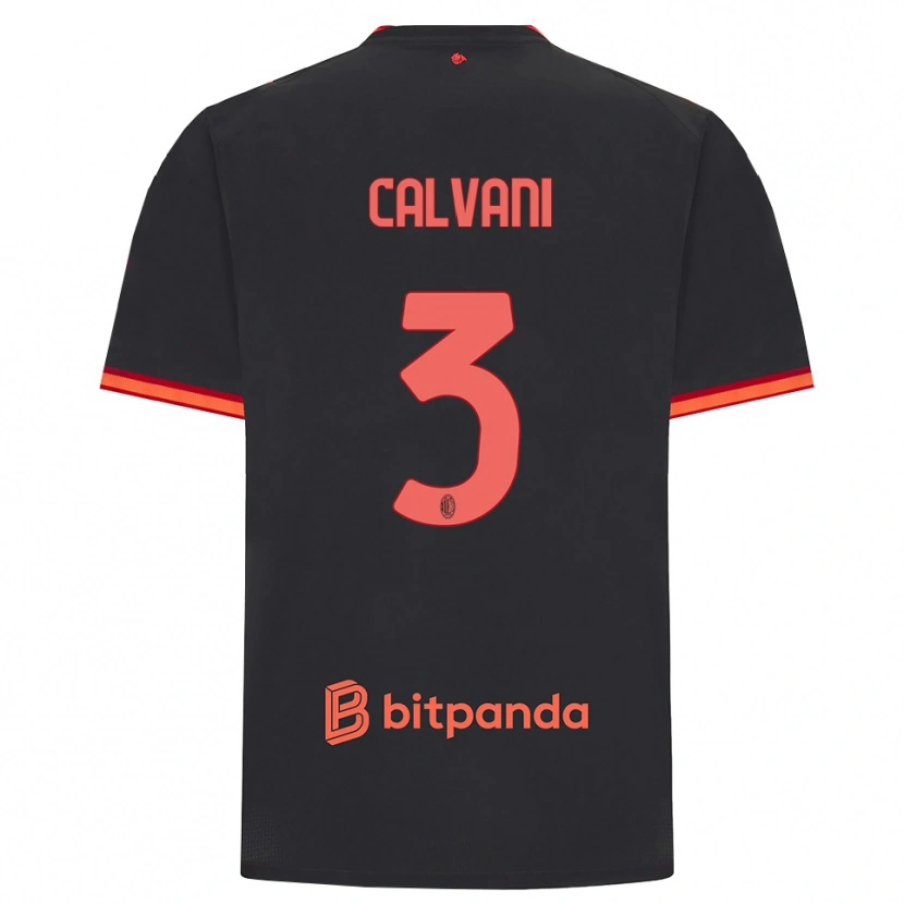 Danxen Uomo Maglia Lorenzo Calvani #3 Rosso Nero Kit Gara Third 2026/27 Maglietta