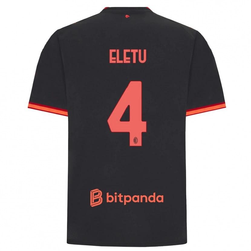 Danxen Uomo Maglia Victor Eletu #4 Rosso Nero Kit Gara Third 2026/27 Maglietta
