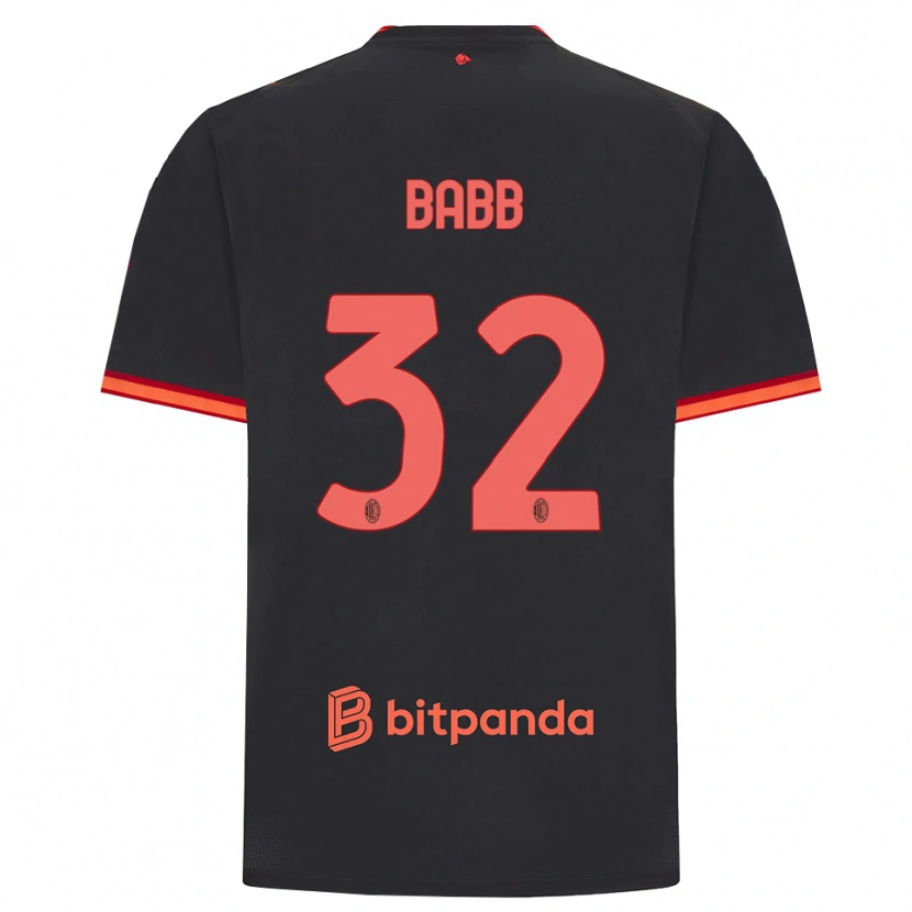 Danxen Uomo Maglia Selena Delia Babb #32 Rosso Nero Kit Gara Third 2026/27 Maglietta