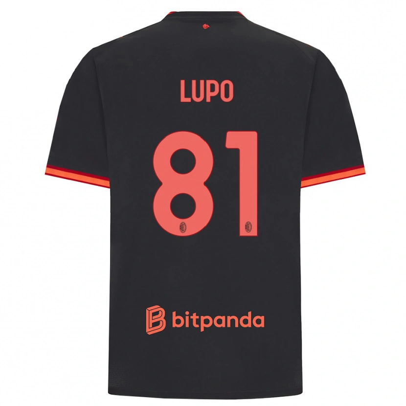 Danxen Uomo Maglia Simone Lupo #81 Rosso Nero Kit Gara Third 2026/27 Maglietta