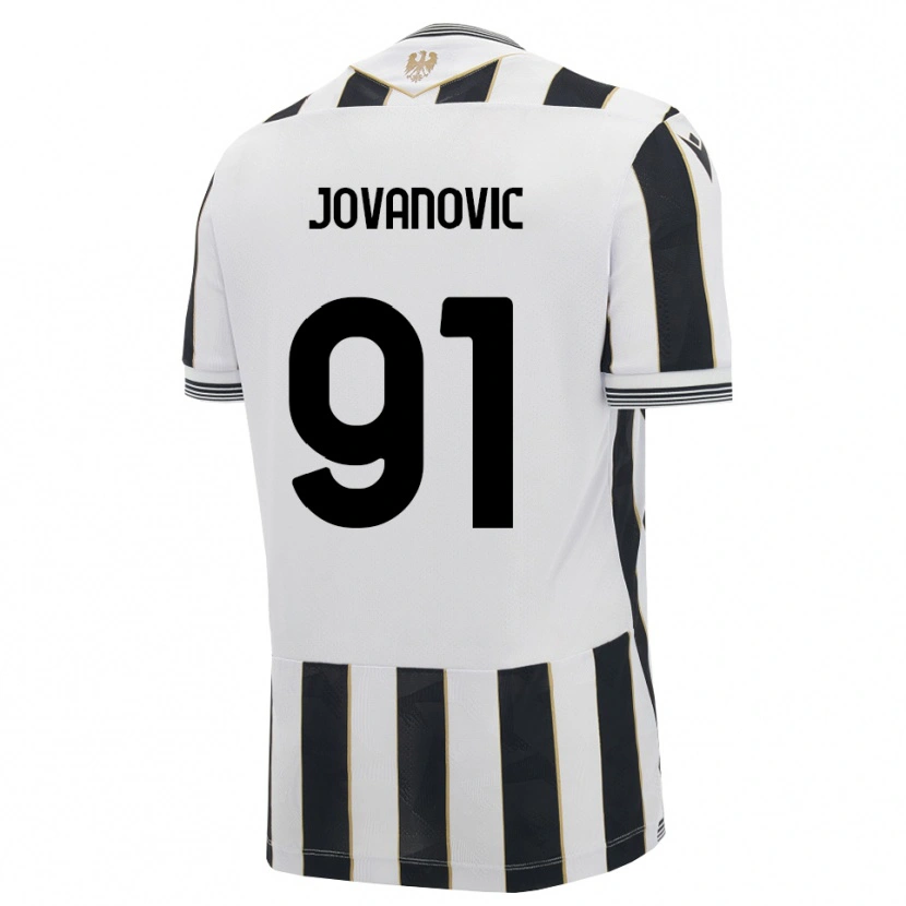 Danxen Uomo Maglia Lazar Jovanovic #91 Nero Bianco Rosa Kit Gara Home 2026/27 Maglietta