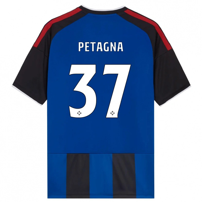 Danxen Uomo Maglia Andrea Petagna #37 Nero Rosso Bianco Blu Kit Gara Home 2026/27 Maglietta