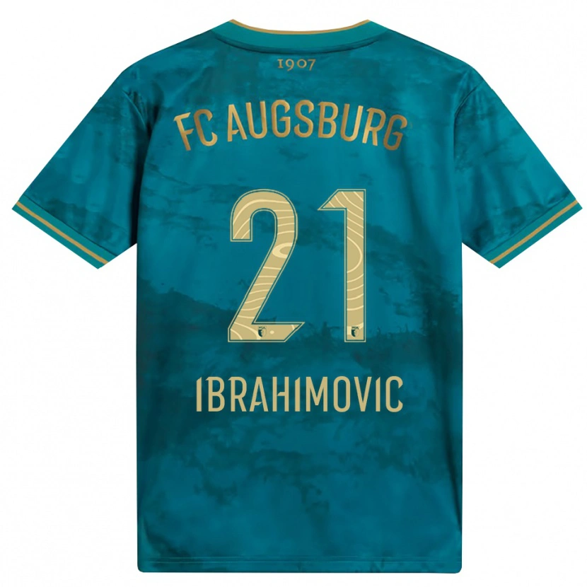 Danxen Uomo Maglia Arijon Ibrahimovic #21 Verde Marrone Kit Gara Away 2026/27 Maglietta