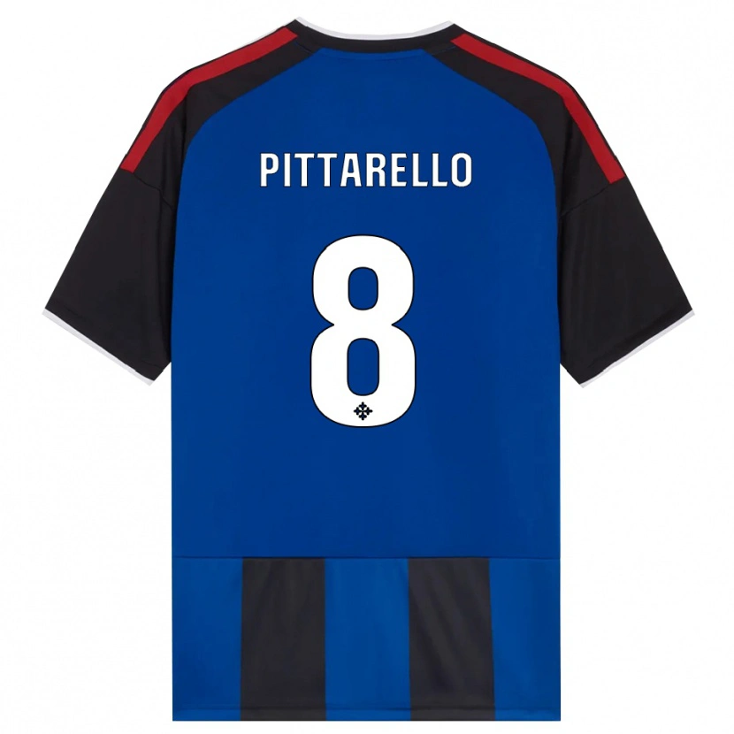 Danxen Uomo Maglia Filippo Pittarello #8 Nero Rosso Bianco Blu Kit Gara Home 2026/27 Maglietta