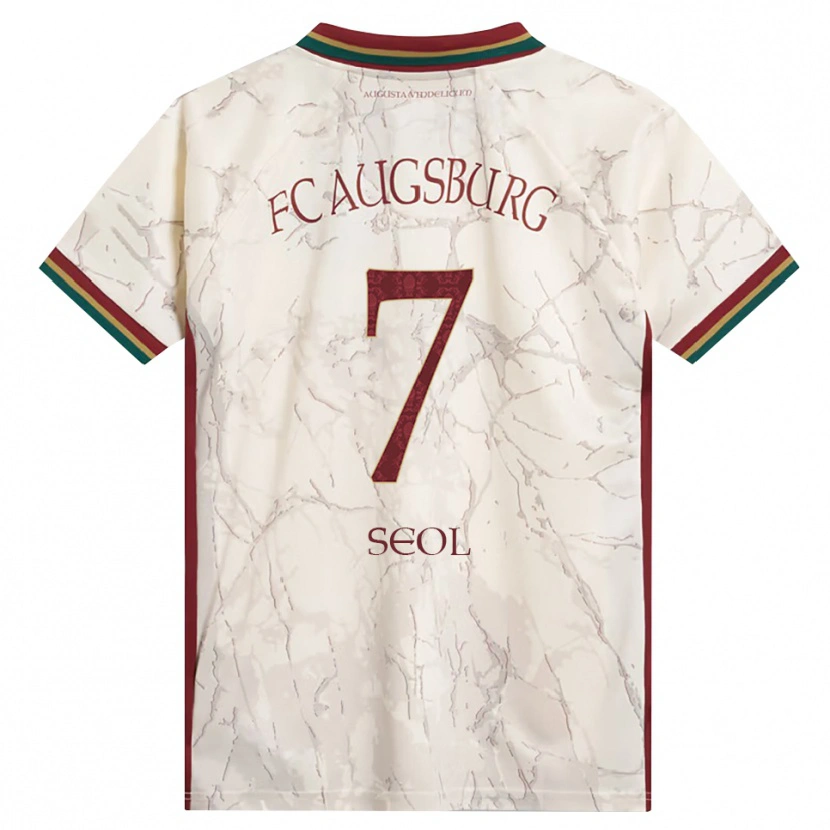 Danxen Uomo Maglia Young-Woo Seol #7 Verde Riso Bianco Borgogna Kit Gara Home 2026/27 Maglietta