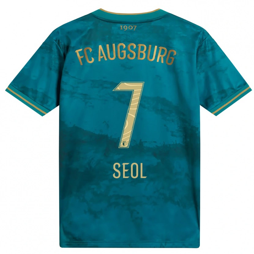 Danxen Uomo Maglia Young-Woo Seol #7 Verde Marrone Kit Gara Away 2026/27 Maglietta