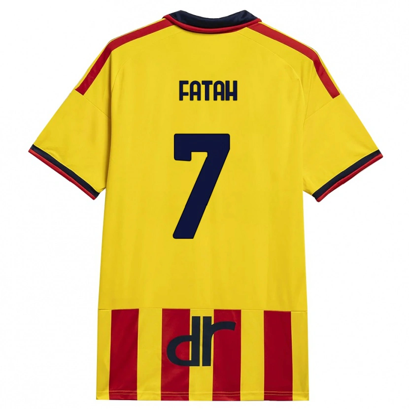Danxen Donna Maglia Amar Fatah #7 Giallo Rosso Kit Gara Home 2026/27 Maglietta