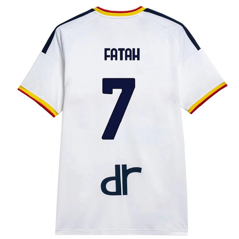 Danxen Donna Maglia Amar Fatah #7 Bianco Giallo Rosso Kit Gara Away 2026/27 Maglietta