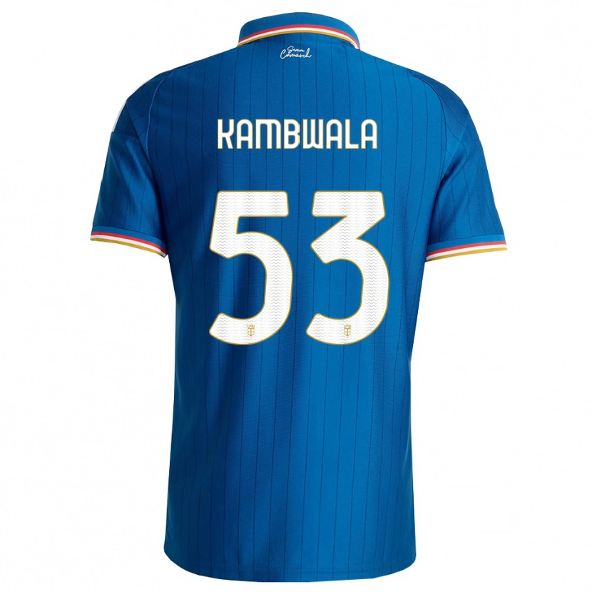 Danxen Donna Maglia Willy Kambwala #53 Blu Bianco Rosso Kit Gara Home 2026/27 Maglietta