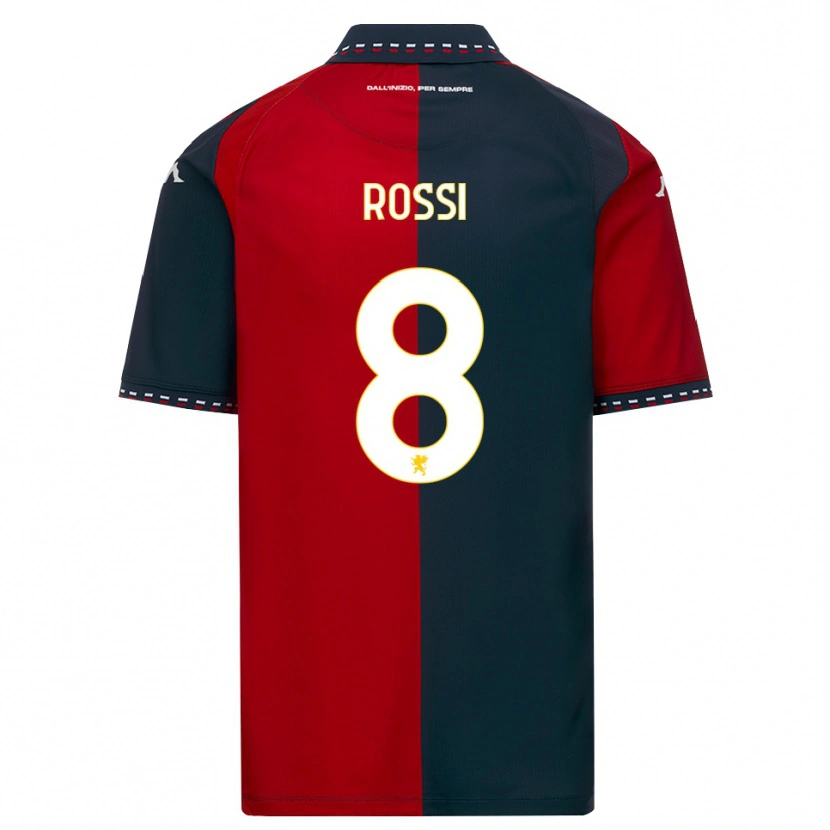 Danxen Donna Maglia Gianluca Rossi #8 Rosso Nero Bianco Kit Gara Home 2026/27 Maglietta