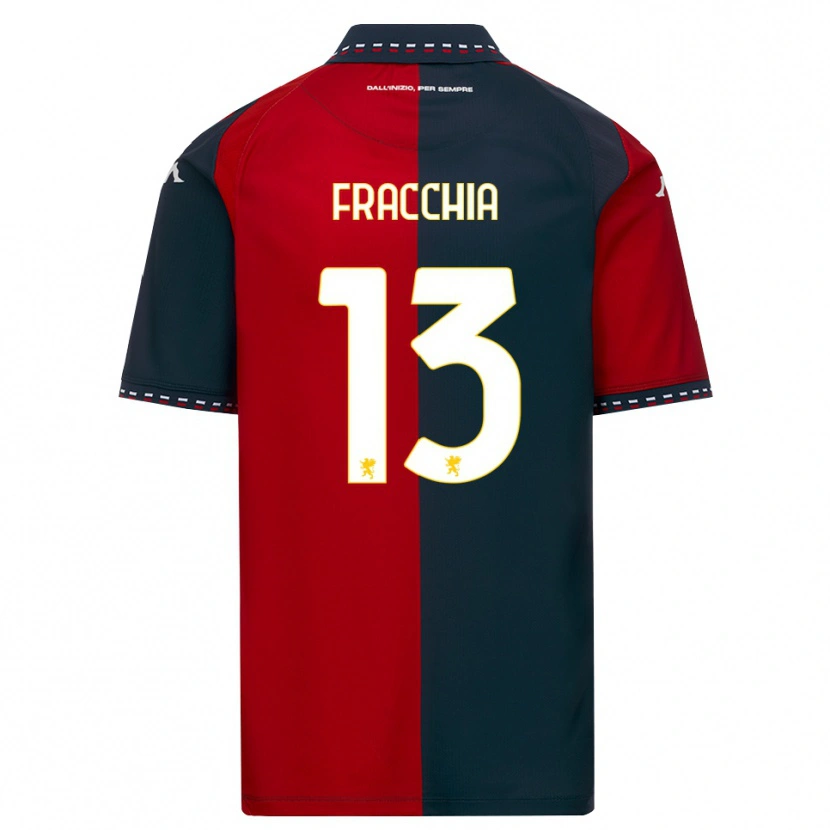 Danxen Donna Maglia Jacopo Fracchia #13 Rosso Nero Bianco Kit Gara Home 2026/27 Maglietta