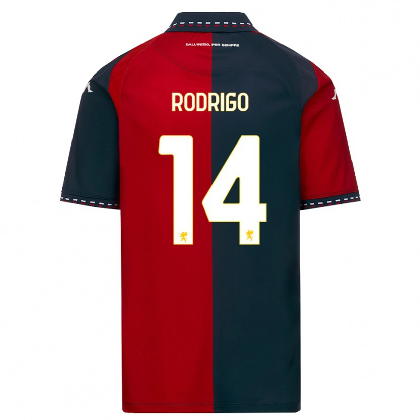 Danxen Donna Maglia Rodrigo Delgado De Albuquerque #14 Rosso Nero Bianco Kit Gara Home 2026/27 Maglietta