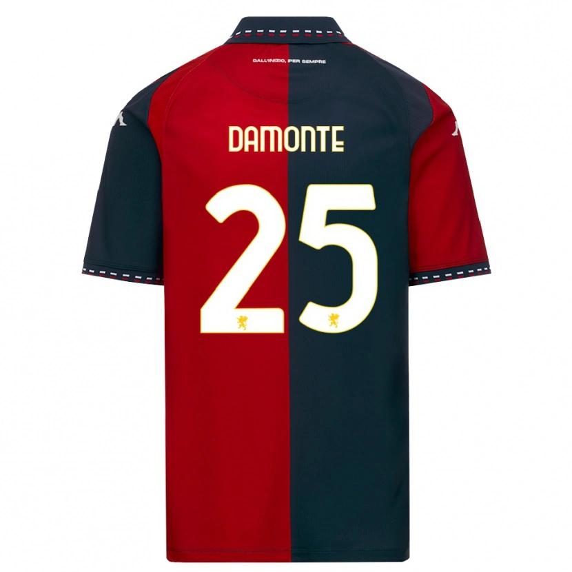 Danxen Donna Maglia Lorenzo Damonte #25 Rosso Nero Bianco Kit Gara Home 2026/27 Maglietta
