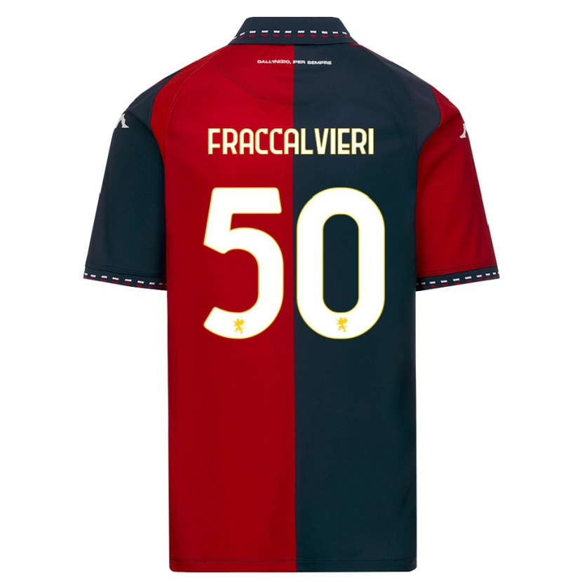 Danxen Donna Maglia Michele Fraccalvieri #50 Rosso Nero Bianco Kit Gara Home 2026/27 Maglietta