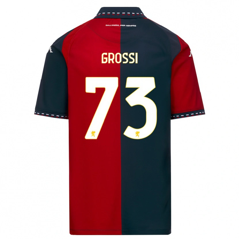 Danxen Donna Maglia Jacopo Grossi #73 Rosso Nero Bianco Kit Gara Home 2026/27 Maglietta