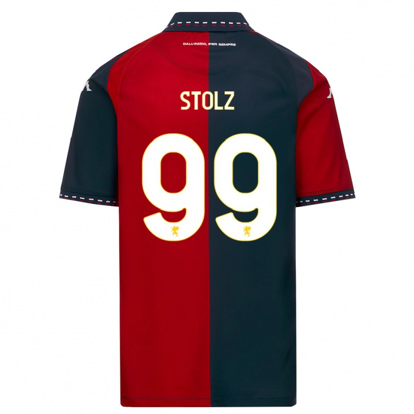 Danxen Donna Maglia Franz Stolz #99 Rosso Nero Bianco Kit Gara Home 2026/27 Maglietta