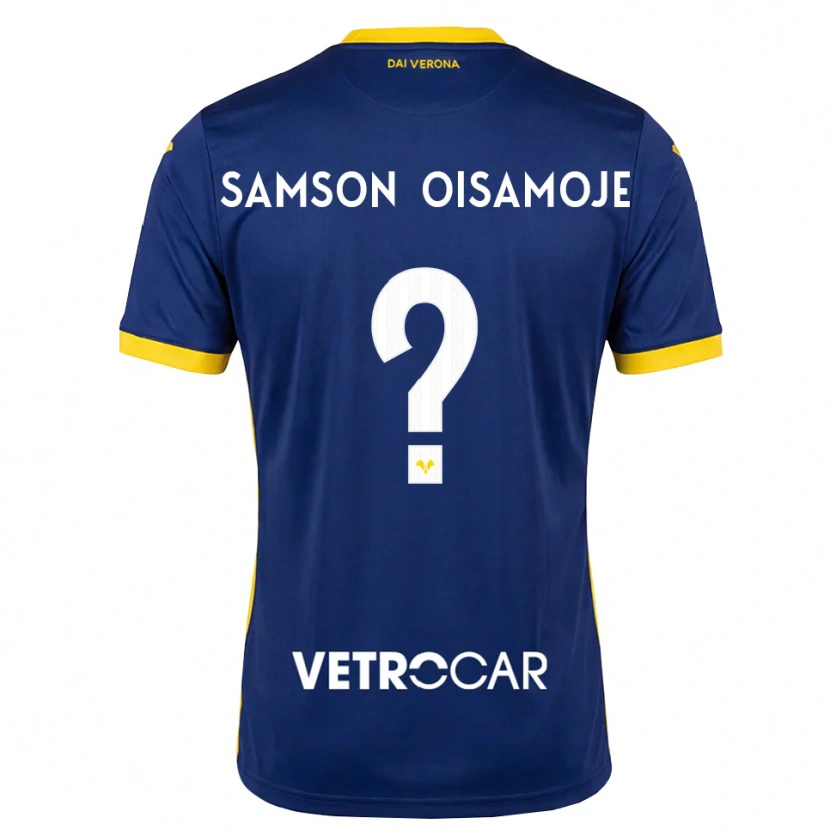 Danxen Donna Maglia Junior Samson Oisamoje #0 Blu Reale Giallo Bianco Kit Gara Home 2026/27 Maglietta