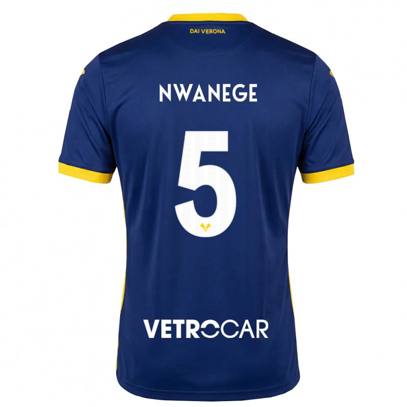 Danxen Donna Maglia Karlson Nwanege #5 Blu Reale Giallo Bianco Kit Gara Home 2026/27 Maglietta