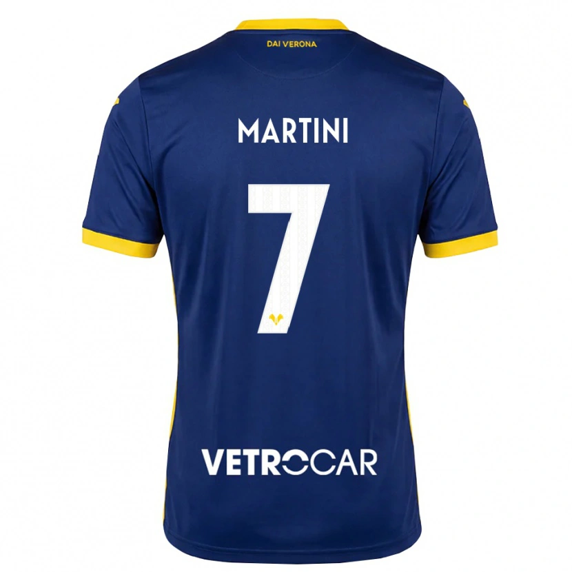 Danxen Donna Maglia Matteo Martini #7 Blu Reale Giallo Bianco Kit Gara Home 2026/27 Maglietta