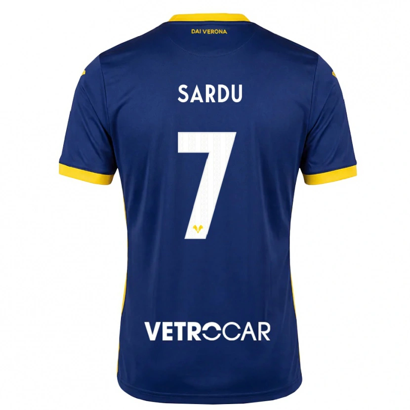 Danxen Donna Maglia Rosella Sardu #7 Blu Reale Giallo Bianco Kit Gara Home 2026/27 Maglietta
