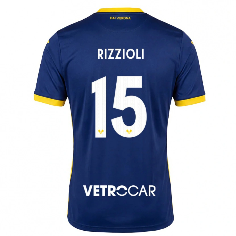 Danxen Donna Maglia Gaia Rizzioli #15 Blu Reale Giallo Bianco Kit Gara Home 2026/27 Maglietta