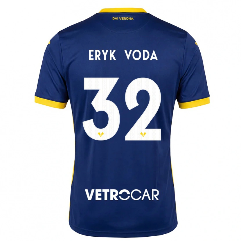 Danxen Donna Maglia Andrei Eryk Voda #32 Blu Reale Giallo Bianco Kit Gara Home 2026/27 Maglietta