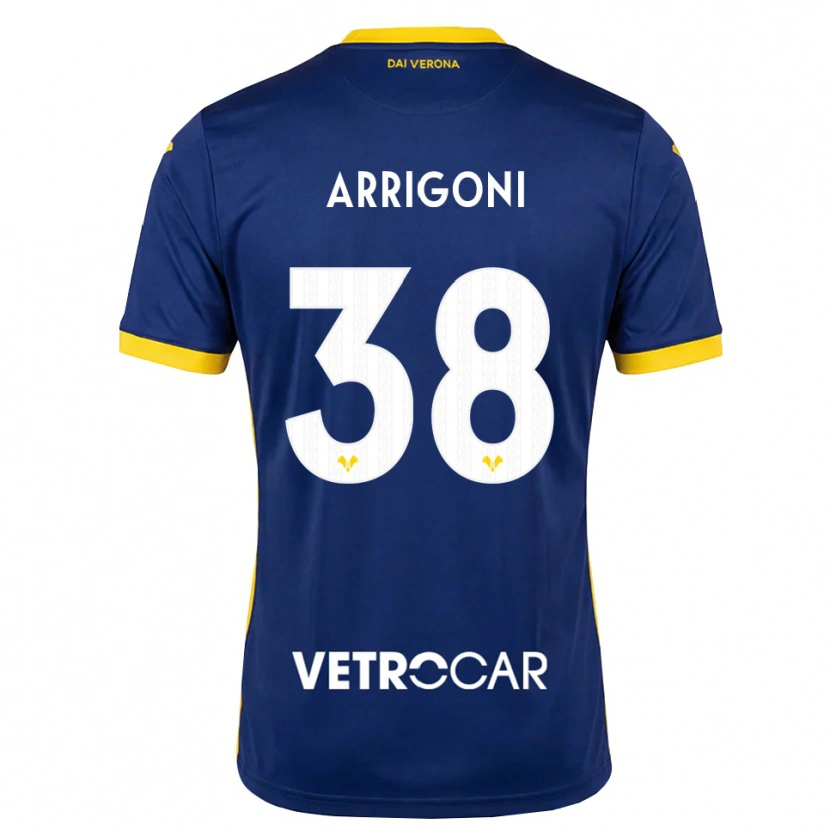 Danxen Donna Maglia Arrigoni #38 Blu Reale Giallo Bianco Kit Gara Home 2026/27 Maglietta