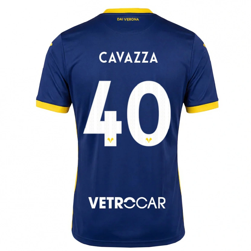 Danxen Donna Maglia Filippo Cavazza #40 Blu Reale Giallo Bianco Kit Gara Home 2026/27 Maglietta